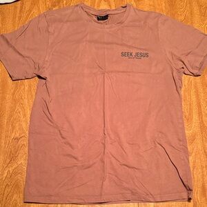 Men's Brown Graphic T-Shirt